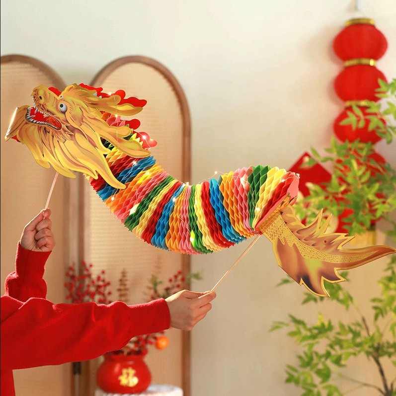 Rồng Giấy Múa Rối Rồng Giấy Xếp Chụp Hình Tết Trang Trí Tết | Shopee ...