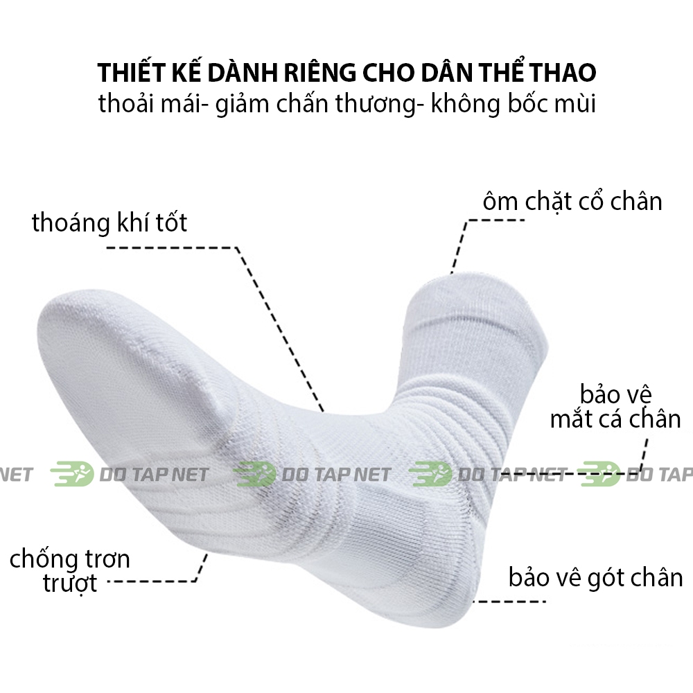 Ảnh Tất Chạy Bộ Thể Thao Cổ Lửng MixSport Chống Trơn Trượt Thấm Mồ Hôi Thoáng Khí 3