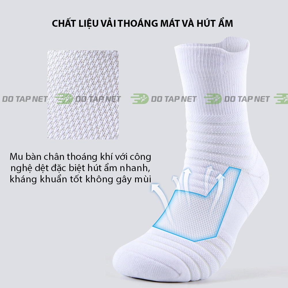 Ảnh Tất Chạy Bộ Thể Thao Cổ Lửng MixSport Chống Trơn Trượt Thấm Mồ Hôi Thoáng Khí 4
