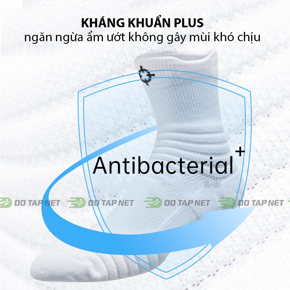 Ảnh Tất Chạy Bộ Thể Thao Cổ Lửng MixSport Chống Trơn Trượt Thấm Mồ Hôi Thoáng Khí 2
