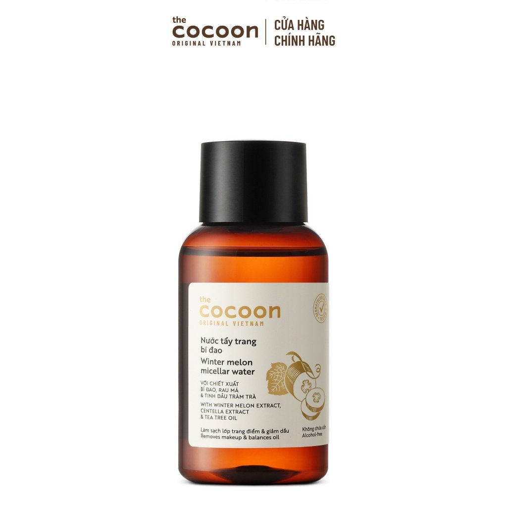 HÀNG TẶNG KHÔNG BÁN - Combo 2 Nước tẩy trang bí đao Cocoon tẩy sạch makeup & giảm dầu 140ml