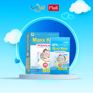 Miếng dán hạ sốt Maxx Kool - Miếng dán hạ sốt cho bé - dùng cho trẻ em và người lớn - Làm mát suốt 10 tiếng