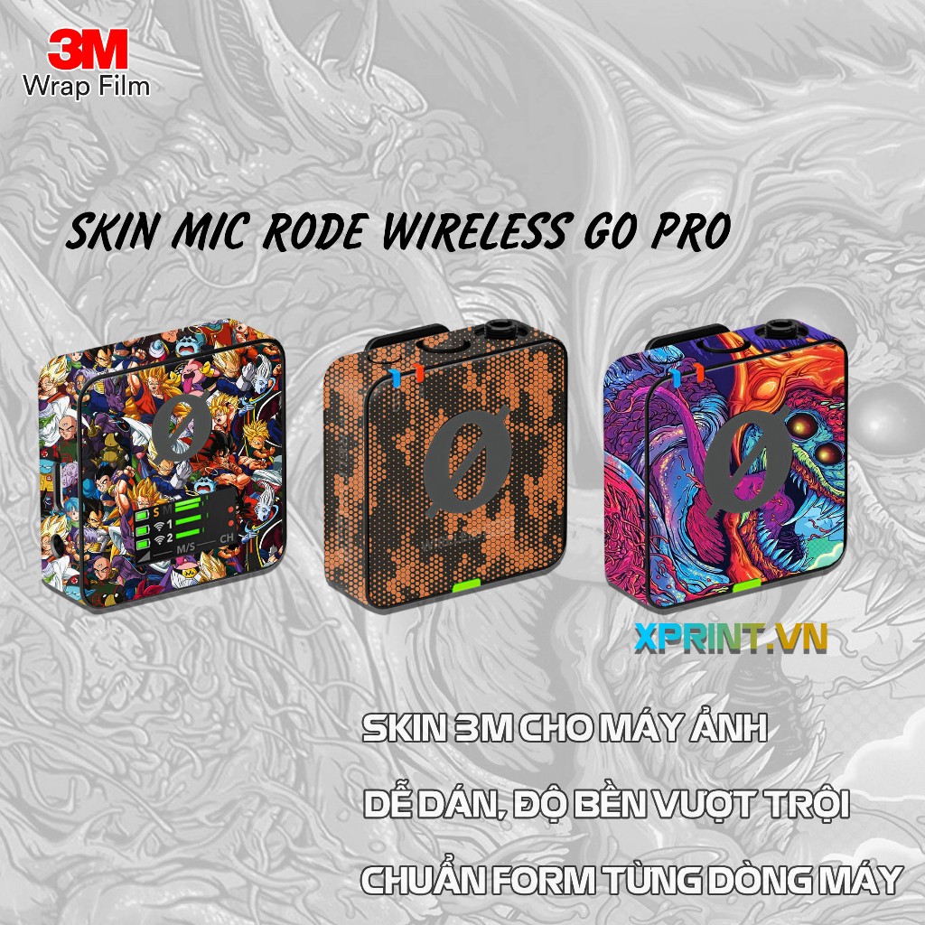 Miếng dán Mic Rode, Skin 3M dán mic Rode Wire less Go Pro | Shopee Việt Nam