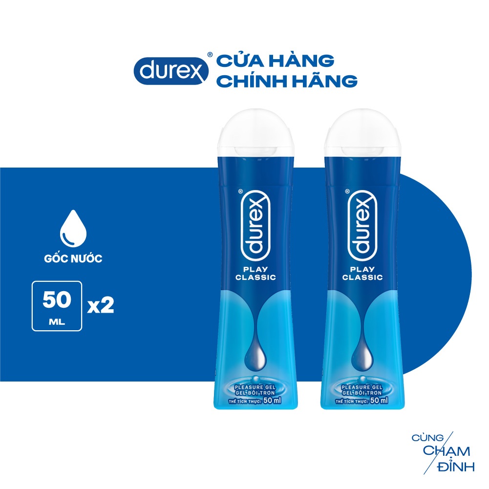 Ảnh Combo 2 Gel bôi trơn Durex Classic gốc nước - Bao bì mới, cải tiến công thức thêm mượt mà, 50ML/chai 2