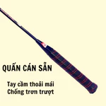 Vợt cầu lông HT Tím cặp + TẶNG TÚI ĐỰNG VỢT - 100% Thép Mạ Crom, Sơn Tím Cực Đẹp, Lưới 9kg, 68 x 22 cm – Giá tốt — ảnh 4