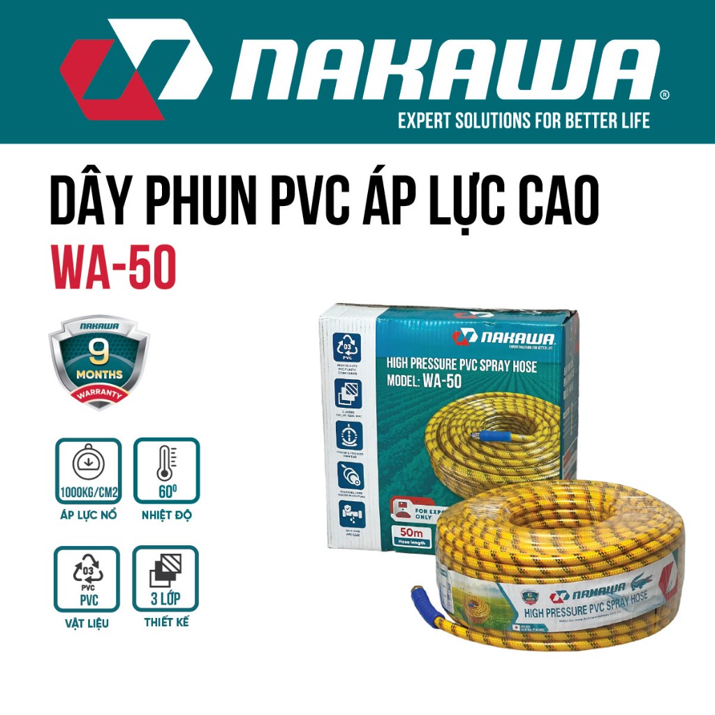 Dây phun áp lực cao NAKAWA WA Chiều Dài 10-15-20-50-100M | Shopee Việt Nam