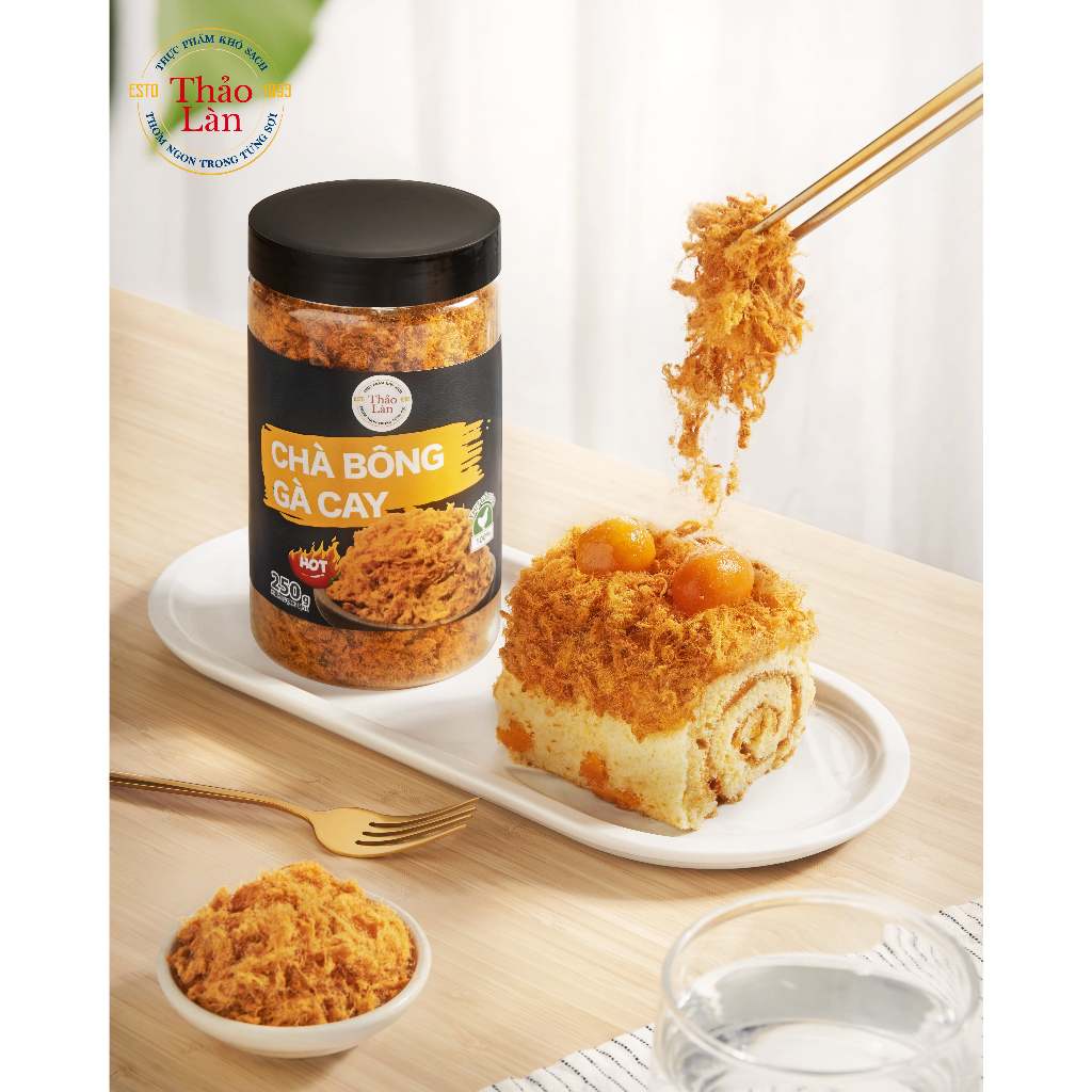 Chà bông gà cay - Chà bông làm bánh túi 1kg Thảo Làn