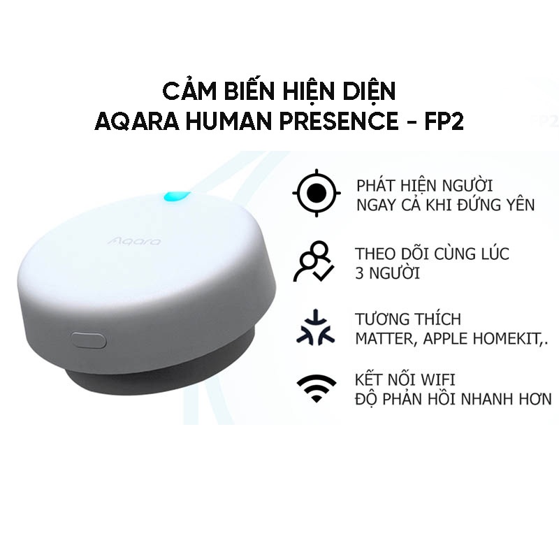Cảm Biến Hiện Diện Aqara FP2 Presence Sensor PS-S02D - Góc Quét 120 Độ ...