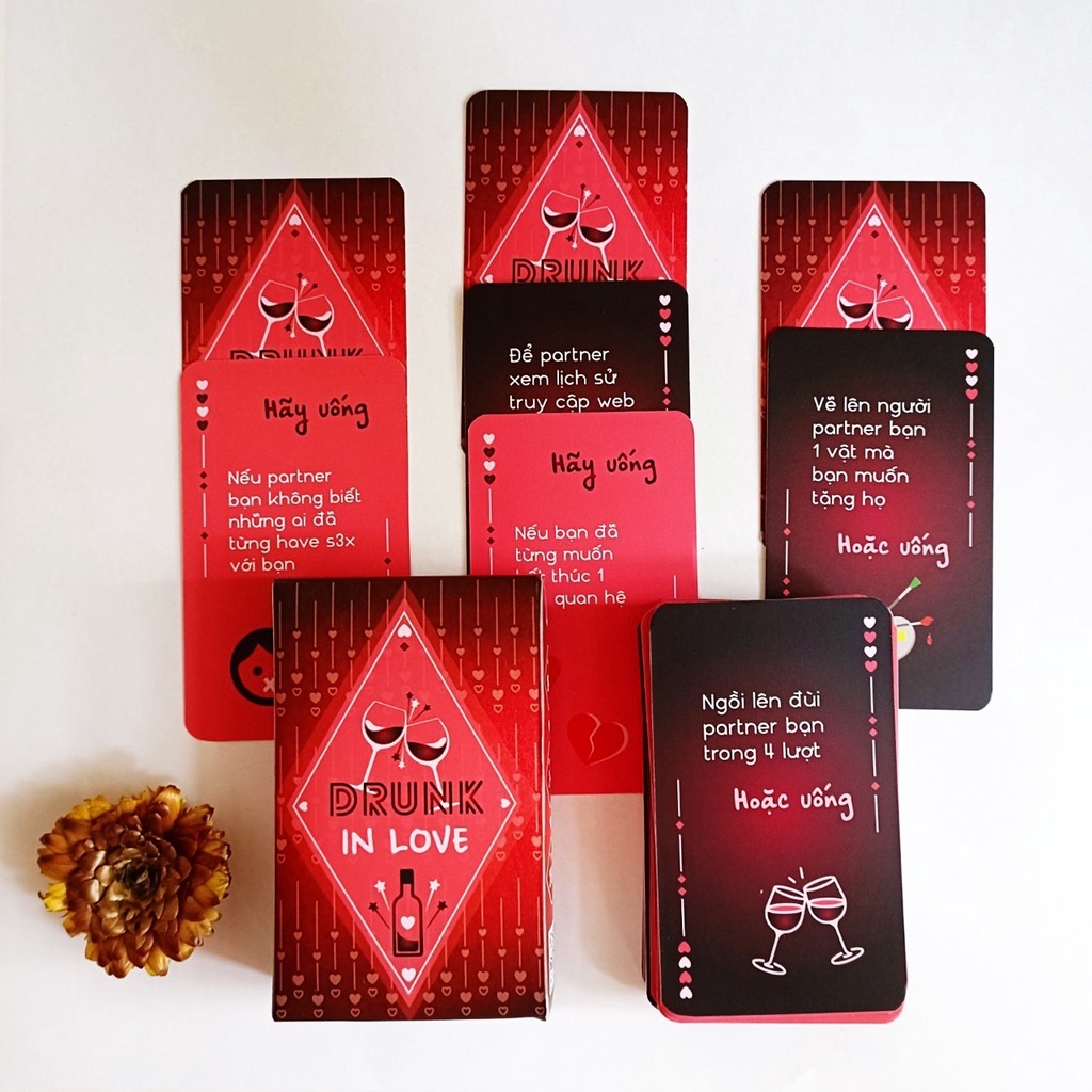 Sản Phẩm Sỉ- Bộ Bài Cặp Đôi Drunk in Love, Say Tình giá từ 20k/bộ