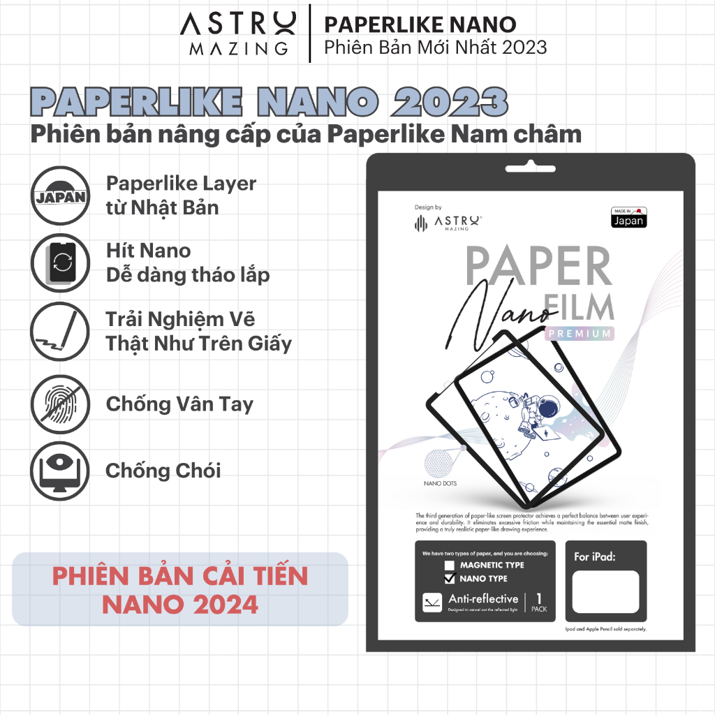 [Paperlike Nano] Miếng dán AstroMazing Paperfilm Paper Like cho iPad ...