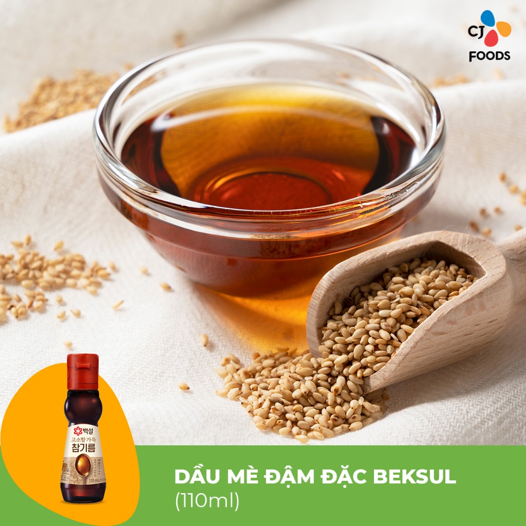 Ảnh Dầu mè Hàn Quốc đậm đặc CJ Beksul 110ml 3