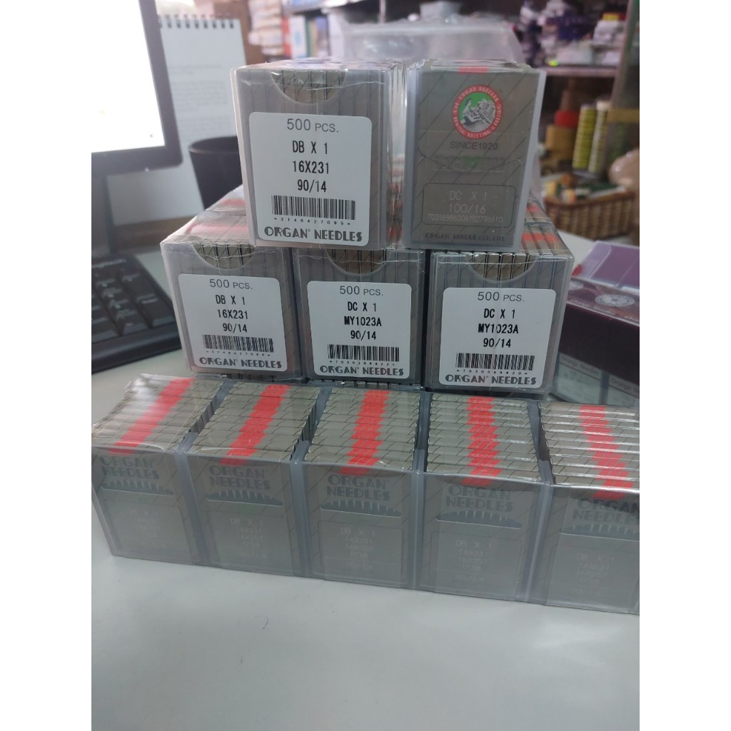 Kim Nhật DBx1 ORGAN – Dùng Cho Máy May 1 Kim Công Nghiệp, Đủ Size (Vỉ 10 Cái)