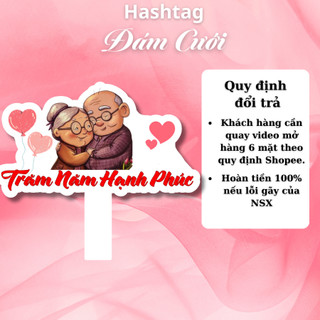 Hashtag đám cưới , Hashtag cầm tay đám cưới Mẫu mới nhất năm 2024