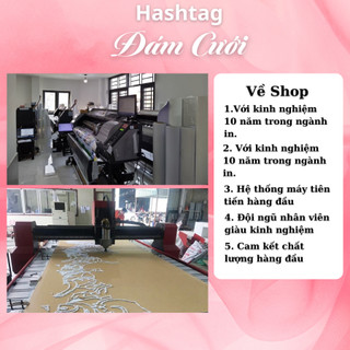Hashtag đám cưới , Hashtag cầm tay đám cưới Mẫu mới nhất năm 2024