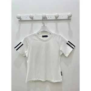 YU CHERRY | Áo thun Baby Tee nữ cotton 4 chiều tay ngắn Double Shortline Babytee YP030