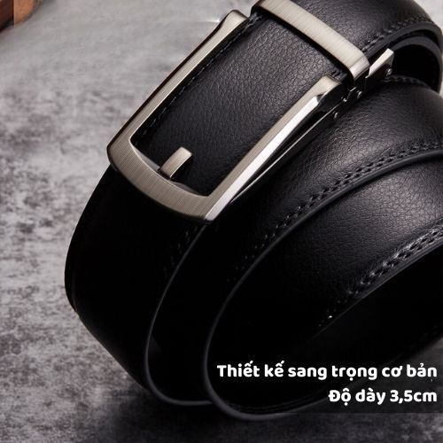 Thắt lưng  nam, dây nịt nam da bò chính hãng DANTE mẫu BCV - FD02 cao cấp sang trọng, thắt lưng khóa kim loại tự động