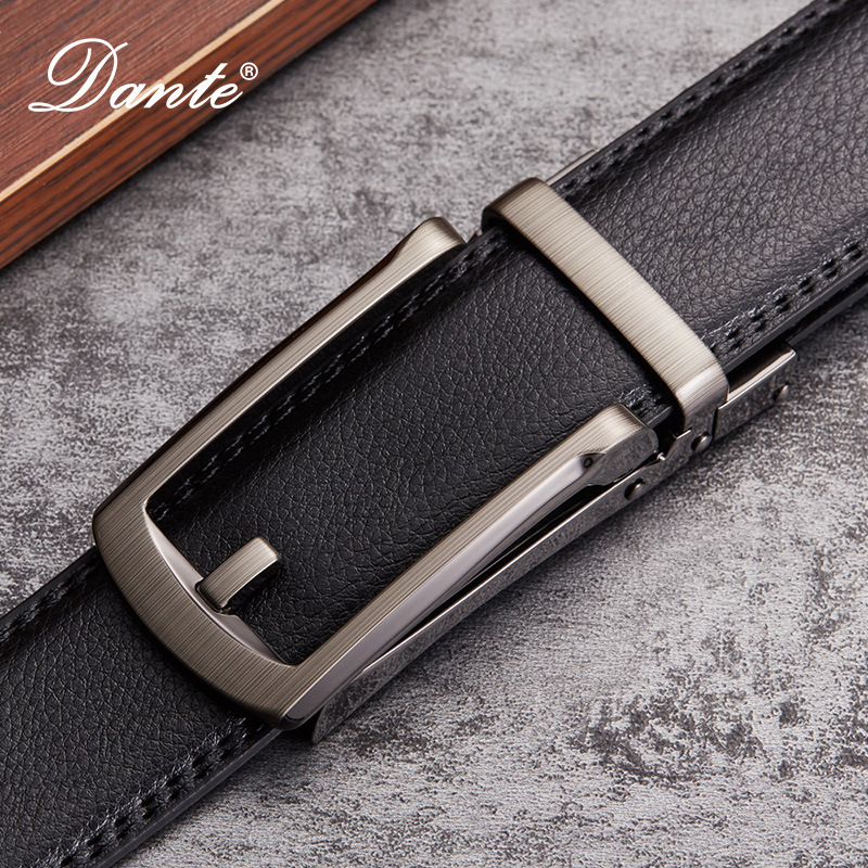 Thắt lưng  nam, dây nịt nam da bò chính hãng DANTE mẫu BCV - FD02 cao cấp sang trọng, thắt lưng khóa kim loại tự động
