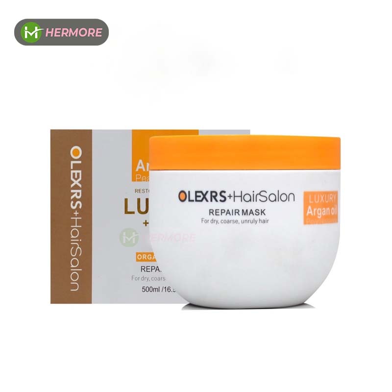 Kem ủ tóc phục hồi siêu mượt Olexrs Hair Salon Luxury Repair Mask 500ML