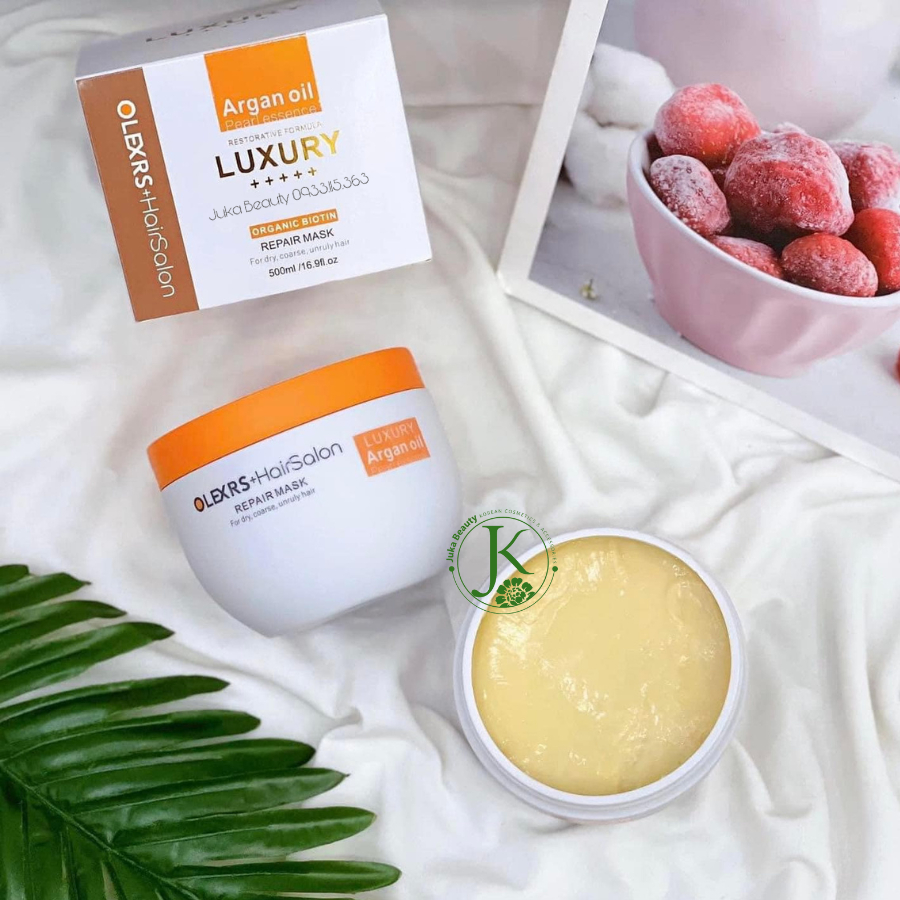 Kem ủ tóc phục hồi siêu mượt Olexrs Hair Salon Luxury Repair Mask 500ML