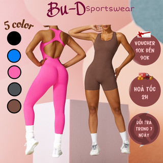 Bộ đồ tập thể thao gym,yoga nữ liền thân chất dệt kim(suit100)