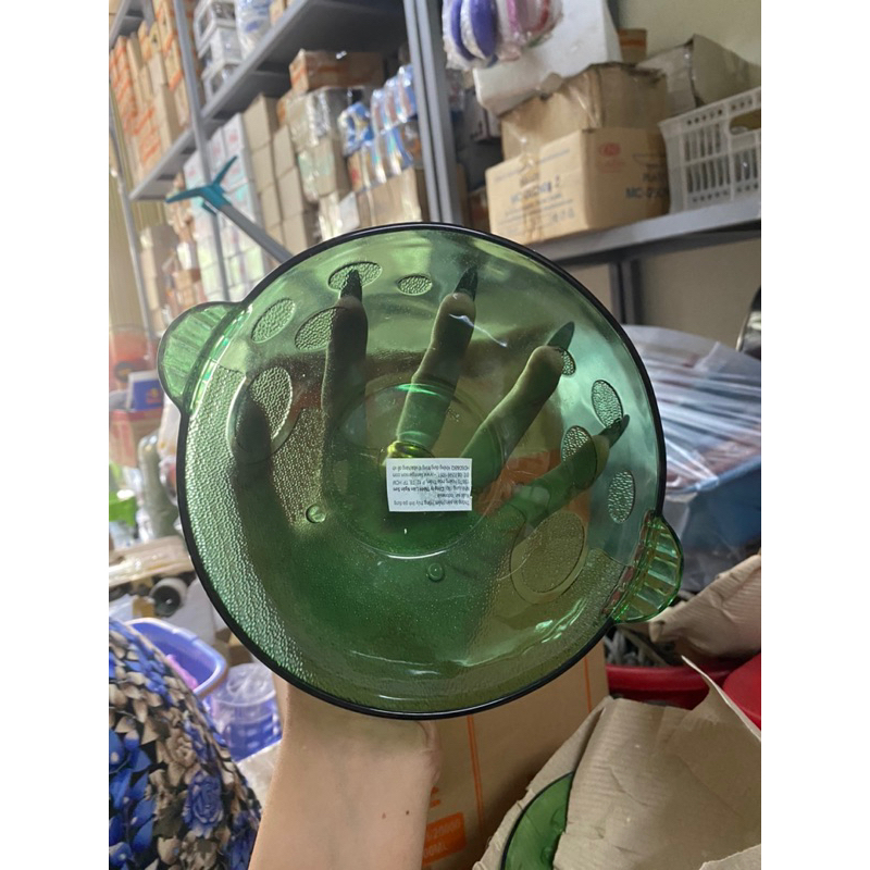 [NHƯ ANH SHOP] CHÉN THUỶ TINH XANH LÁ HÌNH CON CÁ INDO