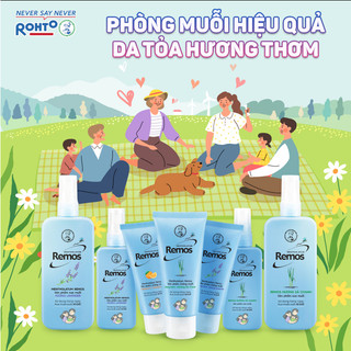 Xịt Chống Muỗi Phun Sương Remos (70ml, 150ml) và Kem Chống Muỗi Remos (70g)