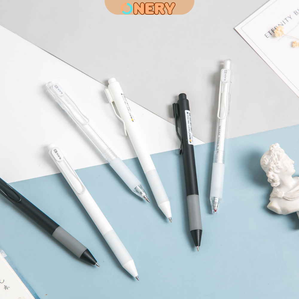 Combo 10 bút bi bấm DOMI cao cấp - Ngòi 0.5mm - nét đều chữ đẹp ONERY