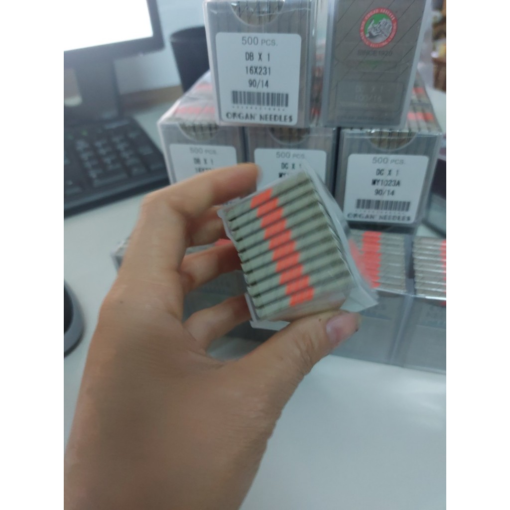 Kim Nhật DBx1 ORGAN – Dùng Cho Máy May 1 Kim Công Nghiệp, Đủ Size (Vỉ 10 Cái)