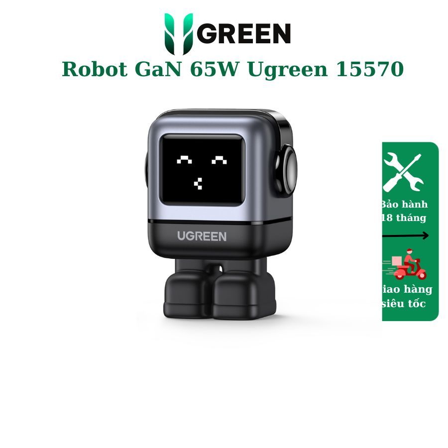 Củ sạc nhanh Robot GaN Nexode RG 65W Ugreen 15570 35314 35856 | Shopee ...