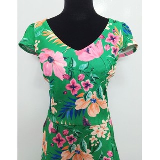 Đầm bông cổ chữ V R&M Richards size 10(N100-105,E88-93)