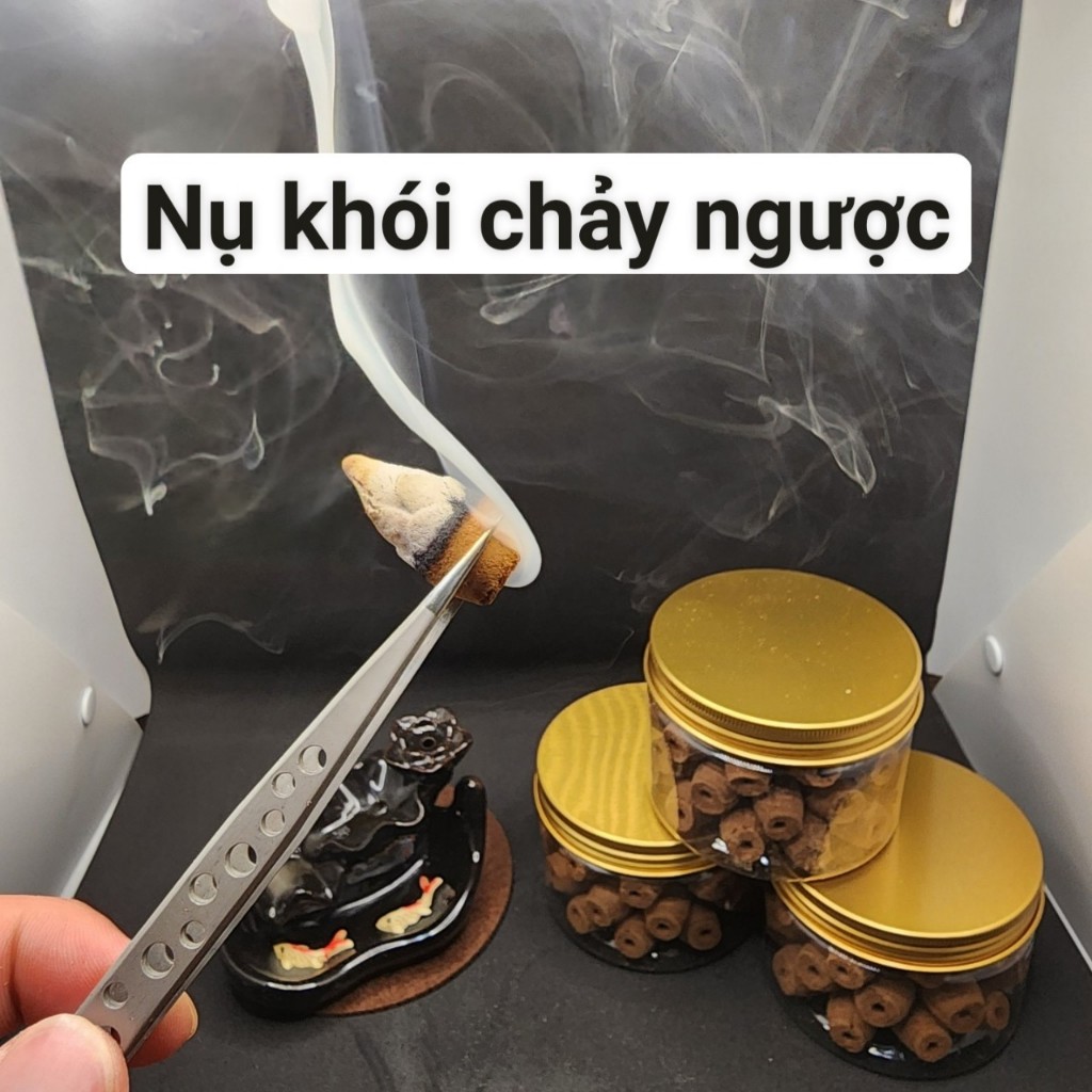 Trầm Hương ngọc am, bách xanh, quế, nguyên chất, khói ngược, cháy lâu, phong thủy tài lộc 35-40 nụ
