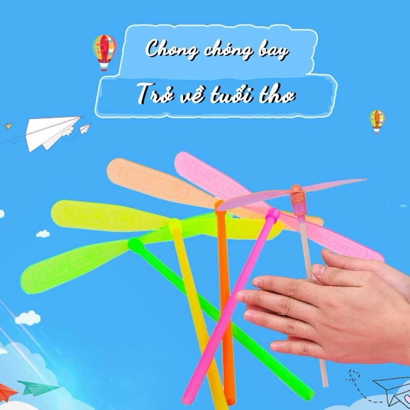 [Set 10]Đồ Chơi Chong Chóng Tay Độ Bay Cao Vui Nhộn Cho Bé.