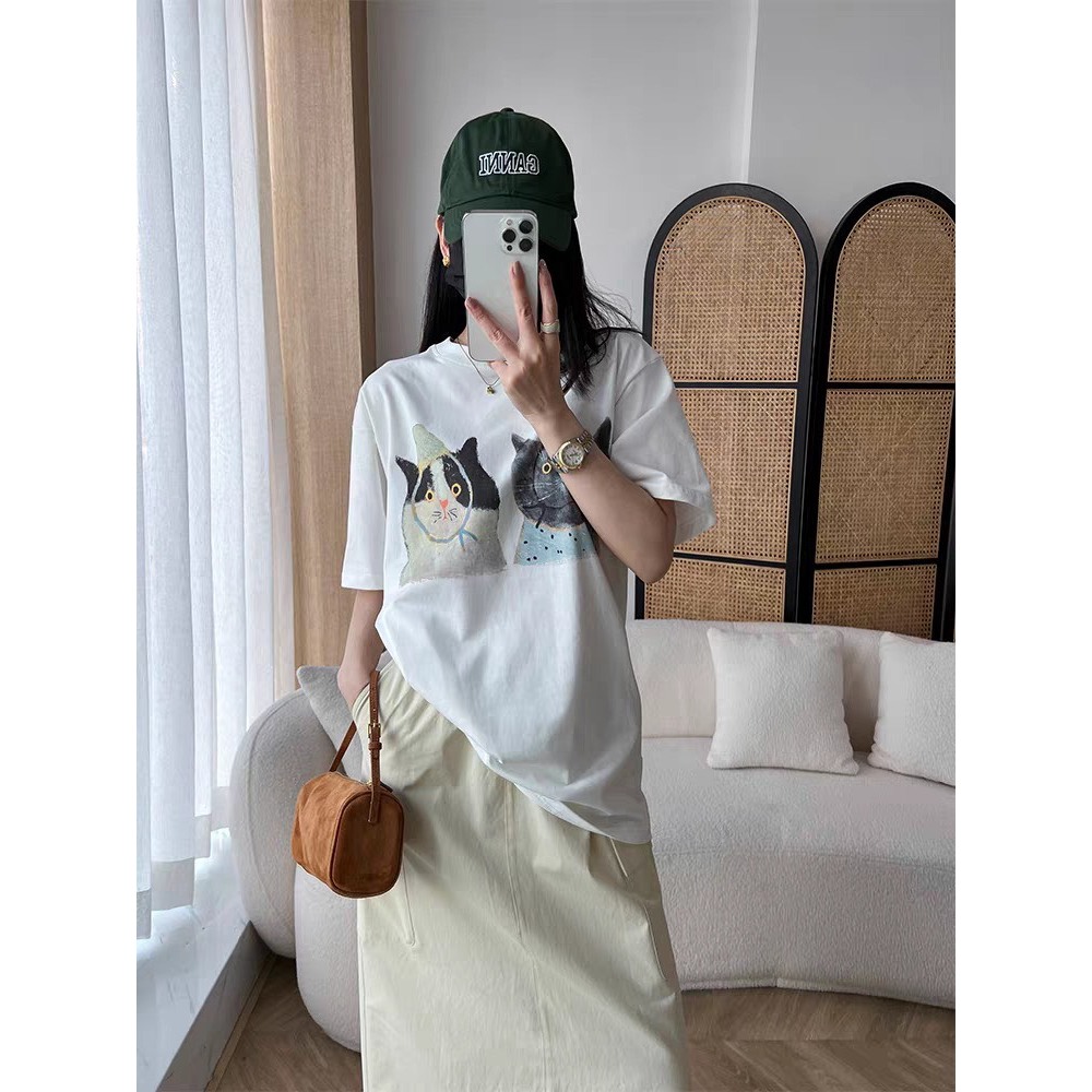 Áo thun nữ In Hình JULY, áo Phông Nữ ngắn tay chất thun Cotton 2 chiều mềm mại phong cách Hàn Quốc