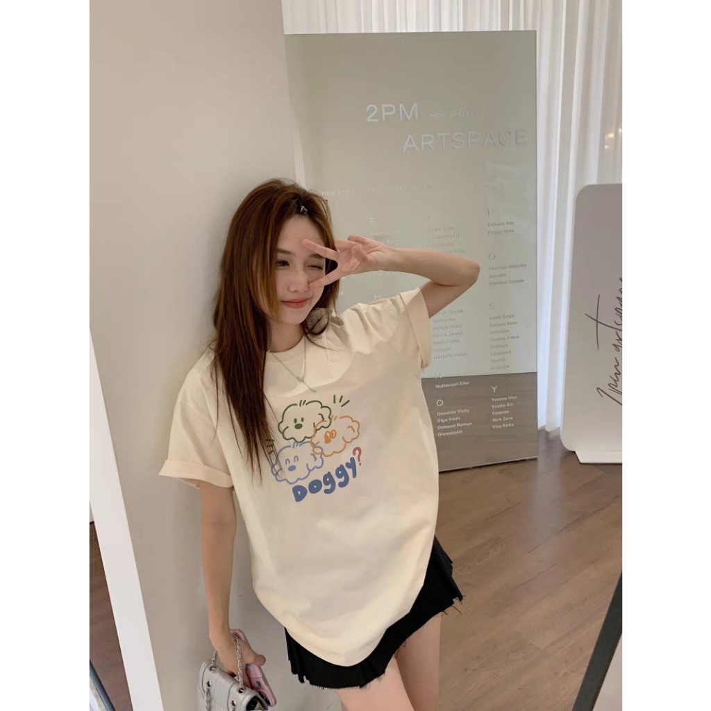 Áo thun nữ In Hình JULY, áo Phông Nữ ngắn tay chất thun Cotton 2 chiều mềm mại phong cách Hàn Quốc