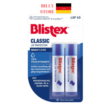 Son dưỡng Blistex Classic SPF 10 – Dưỡng ẩm & chống nắng, nội địa Đức