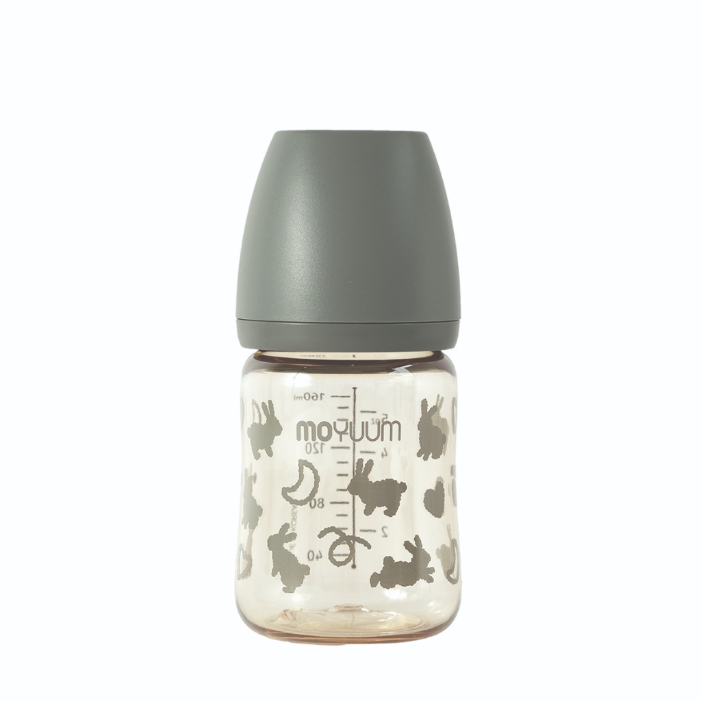 Ảnh Bình sữa PPSU Moyuum - Thỏ đen - 170ml - Kèm núm 1 2