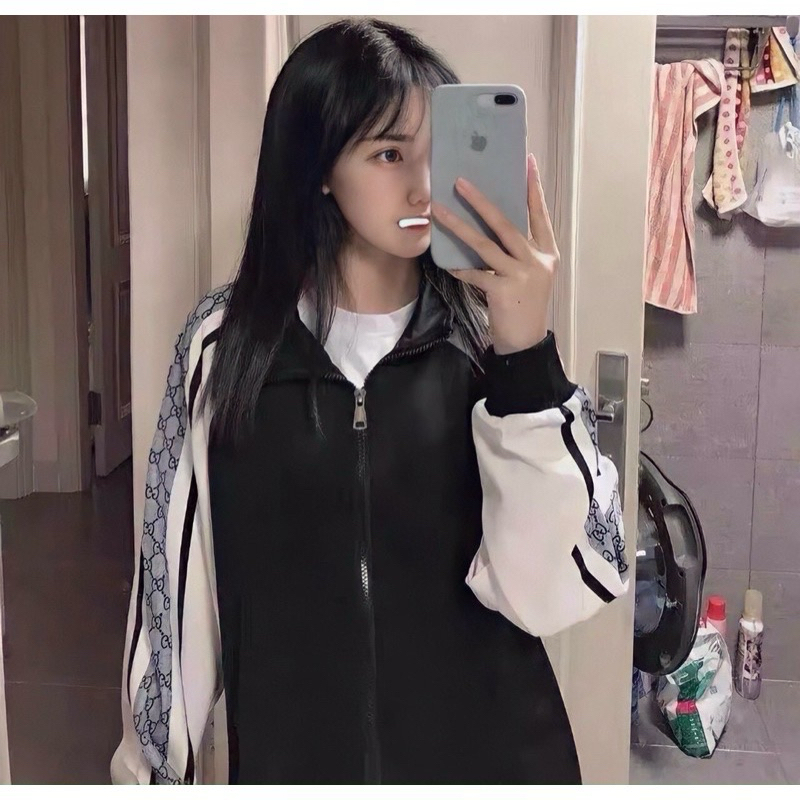 Áo khoác gió 2 lớp nam nữ over size từ 35kg -60kg CG 78