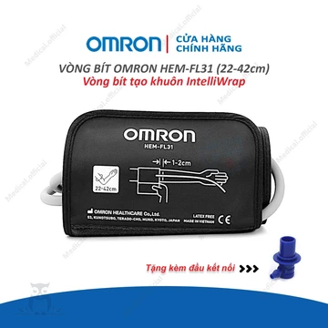 Vòng bít Intelliwrap chính hãng OMRON HEM-FL31 - Dùng cho máy huyết áp OMRON HEM-7156/ HEM-7156T/ HEM-7361T