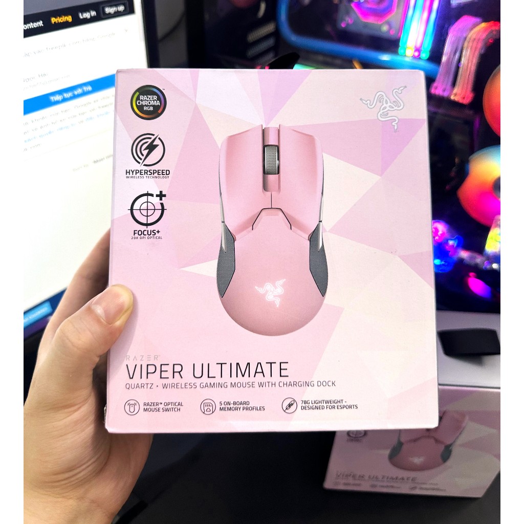 Quartz Pink Razer Viper Ultimate outlets Wireless Mouse *SEALED*