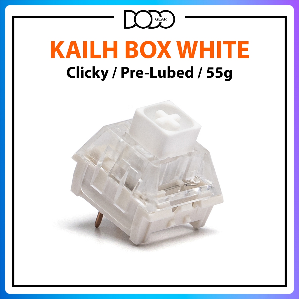 Switch Kailh Box White Clicky 55g 3 pin công tắc bàn phím Switch KailhBox White DoDo Gear