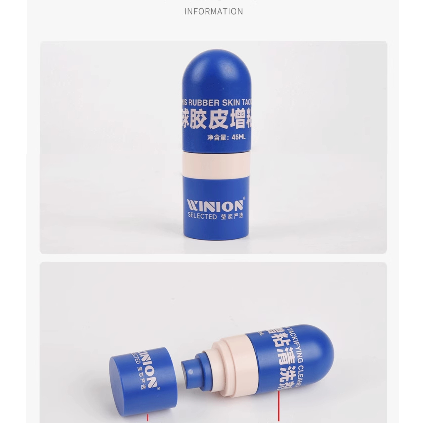 Chai  vệ sinh mặt vợt dùng cho mặt tacky Winion skin tacky cho mặt tàu