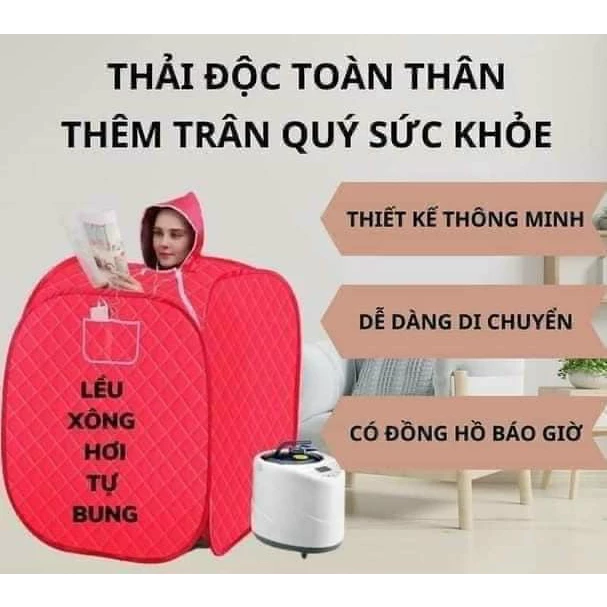 Lều xông hơi 3 lớp tự bung kèm nồi xông Hero 2L - lều xông hơi sau sinh – 3