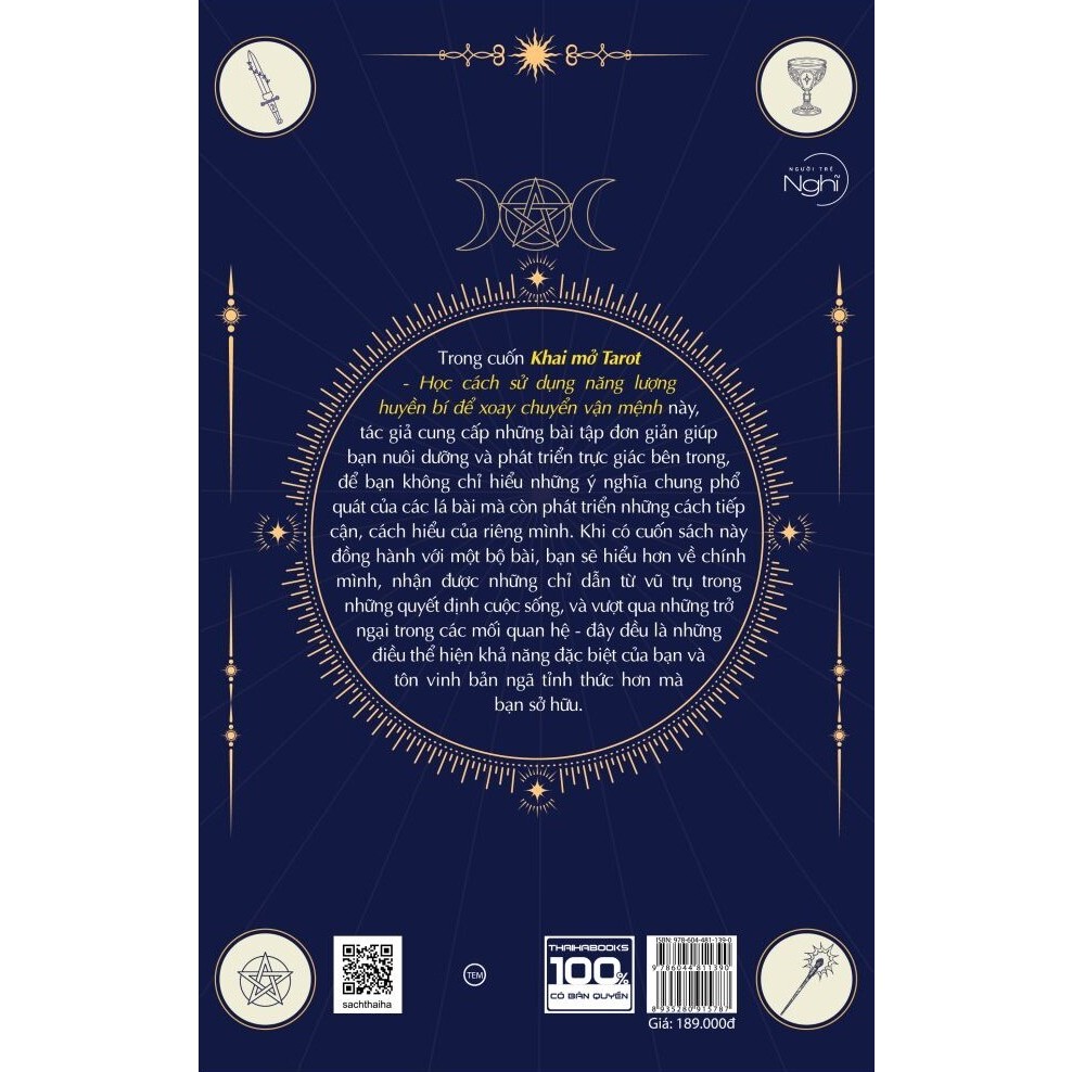 Ảnh Sách - Khai mở Tarot: Học cách sử dụng năng lượng huyền bí để xoay chuyển vận mệnh 1