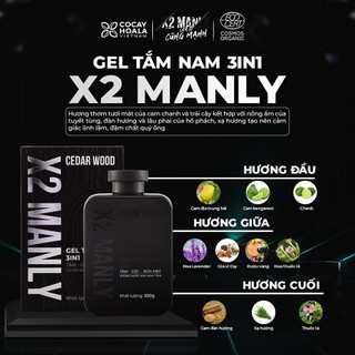 Men's Combo Body Wash Perfume X2 Manly- 3in1 – 320 g, 150 g