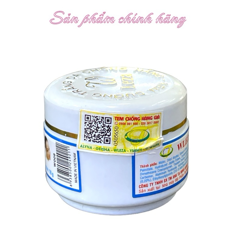 kem wleza dưỡng trắng da chống nắng 18gram
