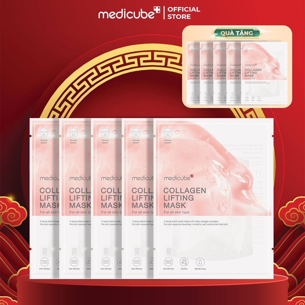 [Mua 5 tặng 5 ]Mặt nạ chứa tinh chất Collagen Medicube Liifting Mask