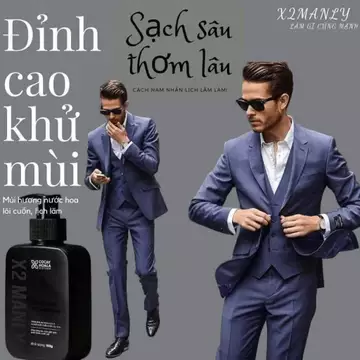 Combo Vì Anh Ngon X2 Manly - Sữa tắm gội hương nước hoa nam tính Cỏ Cây Hoa Lá 320g & Gel vệ sinh nam 150g Superbox