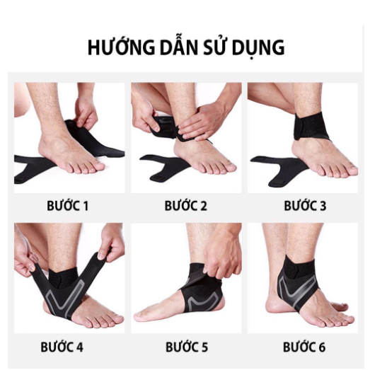 Hướng dẫn sử dụng băng quấn bảo vệ mắt cổ chân khi hoạt động thể thao