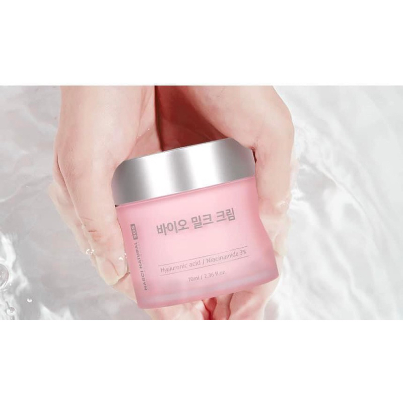 Kem dưỡng Narci Natural bio milk cream 70ml - hạn 2027 Hàn Quốc  IS229