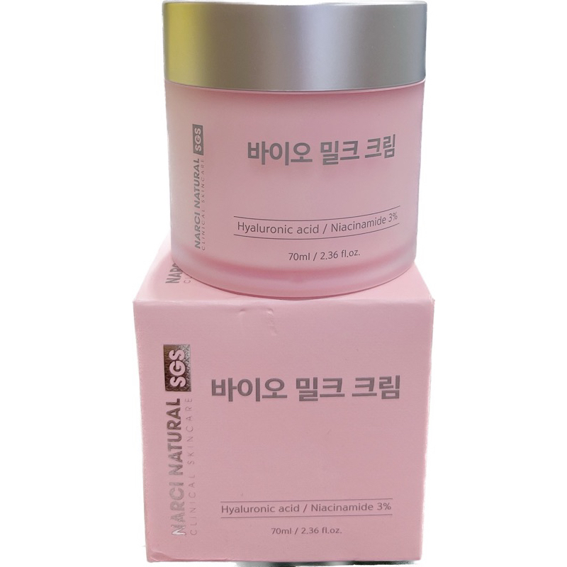 Kem dưỡng Narci Natural bio milk cream 70ml - hạn 2027 Hàn Quốc  IS229
